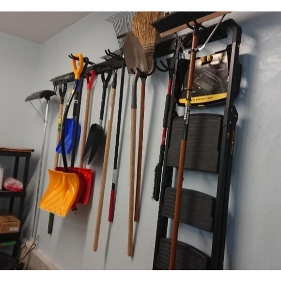 13 PCS Tool Storage Rack, 64 Inches Adjustable Garage Organization Wall - Picture 2 of 3